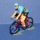 Belgian team cyclist blue jersey
