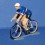 Ciclista squadra francese Rouleur seduto