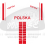 2020 Olimpiadi Tokyo Squadre Nazionale - 3 Stickers per ciclisti 1/32 Polonia