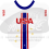 2020 Olimpiadi Tokyo Squadre Nazionale - 3 Stickers per ciclisti 1/32 Stati Uniti d'America
