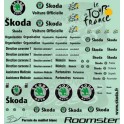 Decals Tour de France & Skoda logo 2003-2010 black 1/43 -Set of 2