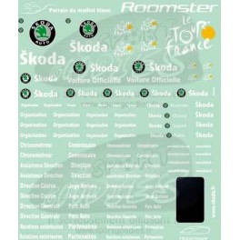 Decalcomanie Tour de France & Skoda logo 2003-2010 bianco 1/43 - Qttà: 2 Decalcomanie Tour de France & Skoda logo 2003-2010 bianco 1/43 - Qttà: 2