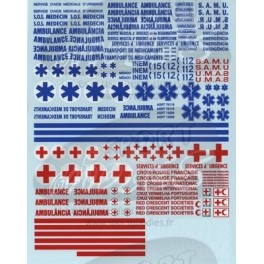 Decals Ambulance 1/43