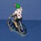 Polka-dot jersey cyclist