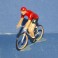 Cycliste Maillot rouge