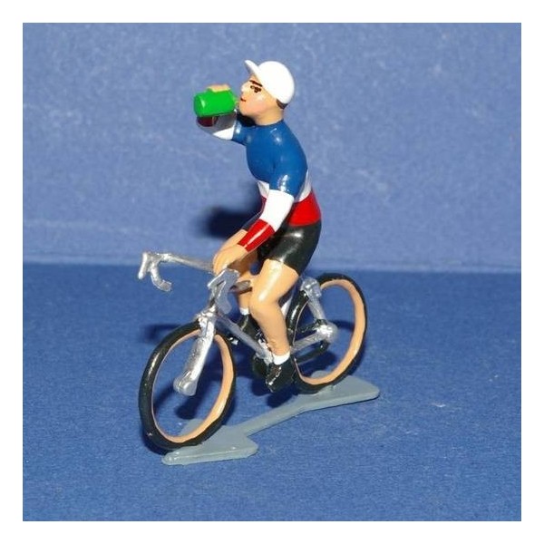 Ech 1/35 Cycliste miniature CBG Mignot Maillot arc en ciel Champion du Monde 
