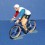 Ciclista Maglia campione di Ollanda Bevando