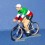 Italian champion jersey cyclist Climber