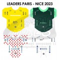 Paris Nice 2023 - 4 cyclistes Maillots des leaders
