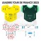 Tour de France 2023 - Sticker Maillots des leaders avec sponsors