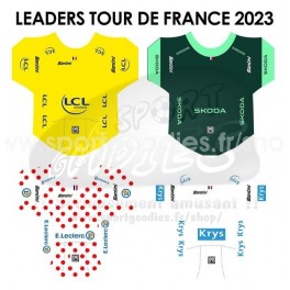 Tour de France - Maillots des leaders 2023