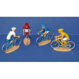 Leader position cyclist from the Echappee infernale game - Painted