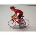 Cycliste rétro position grimpeur - Peint