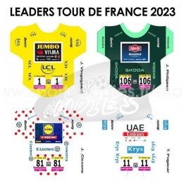 Tour de France - Maillots des leaders 2023