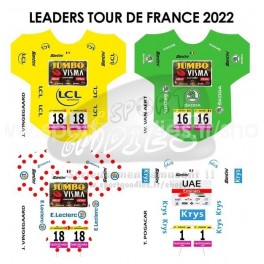 Tour de France - Maillots des leaders 2022 Tour de France - Maillots des leaders 2022