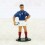 Figurine de Rugby en white metal - Ech1/32 - Equipe de France Demi d'ouverture tenant le ballon