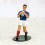 Rugby figurine in white metal 1/32 scale - French team full-back who makes a mark