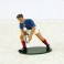 Rugby figurine in white metal 1/32 scale - French team