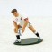 Rugby figurine in white metal 1/32 scale - England team