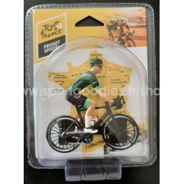 1/18 scale cyclist Green Jersey SkodaTour de France 2023