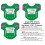 2023 - 3 Stickers for 1/32 scale cyclists Green Project Bardiani CSF