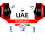 2022 - 3 Stickers for 1/32 scale cyclists UAE Team Emirates