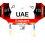 2021 - 3 Stickers for Echapp&eacute;e Infernale Cyclists UAE Team Emirates